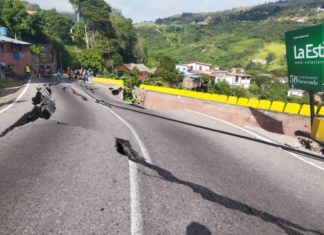 Atienden desplazamiento de la calzada en la Troncal 1 en Táchira (+Detalles)